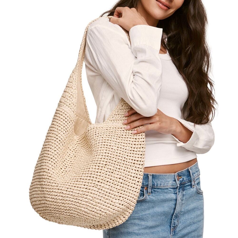 2 Banana Republic Women’s Raffia Totes